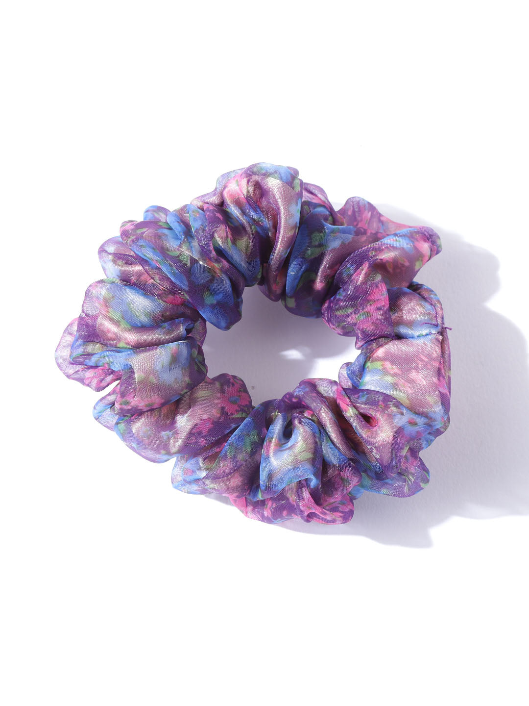 Blueberry set of 3 multi color scrunchies