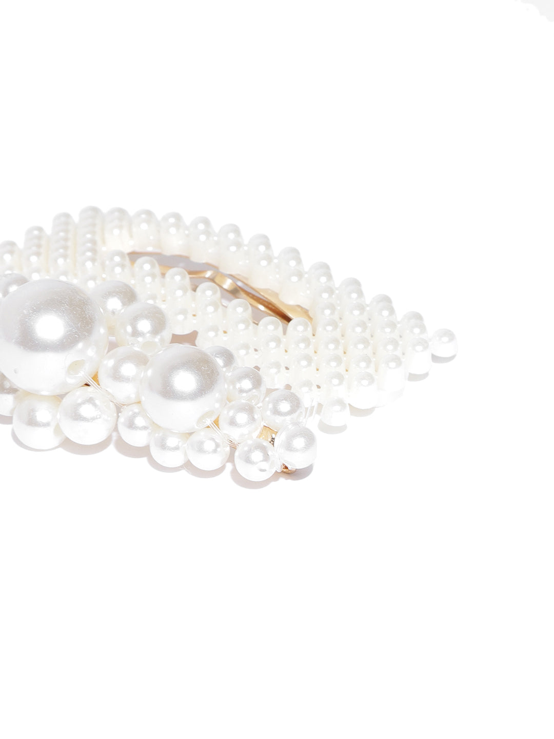 Blueberry set of 4 princess pearl embellished clips