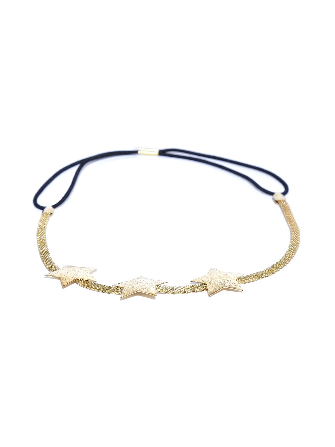 Gold toned elasticated hair band