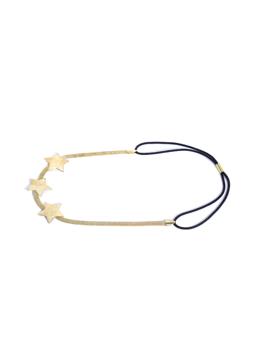 Gold toned elasticated hair band