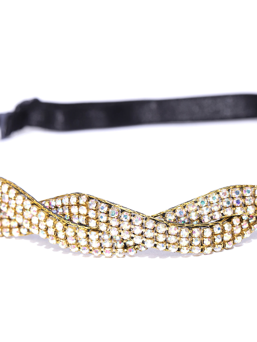 Blueberry multi color stone detailing hair band