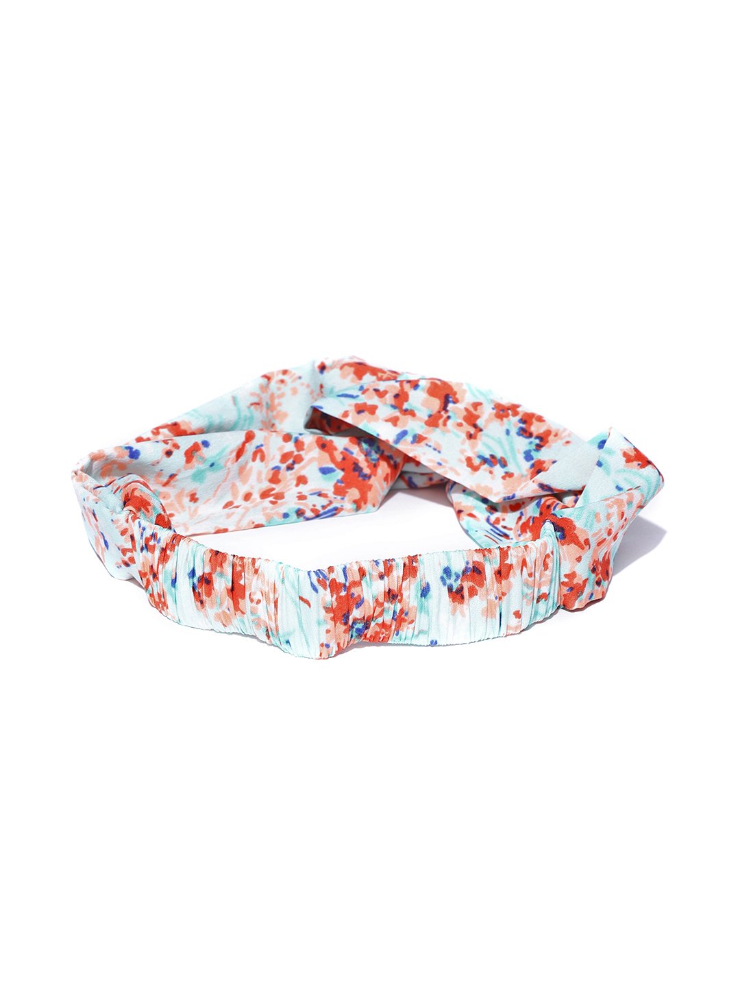 Blueberry multi coloured printes satin hairband