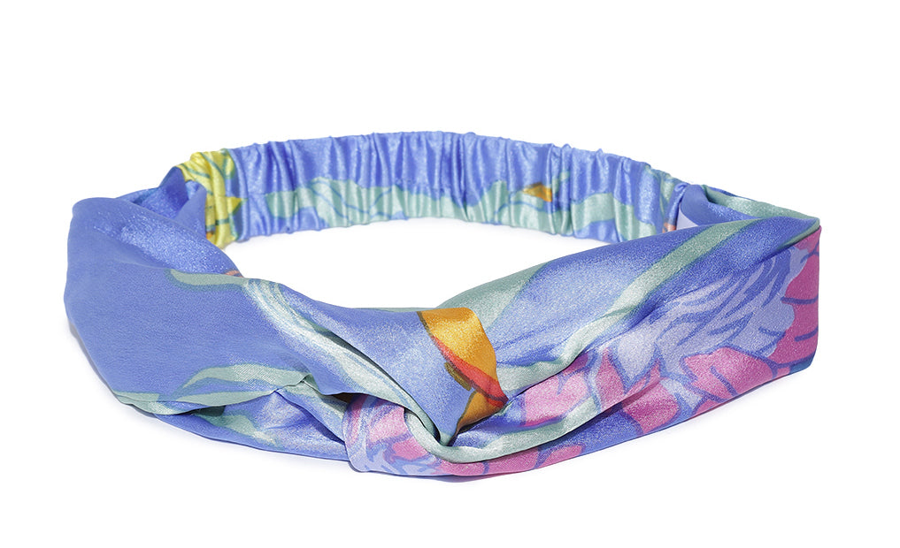 Blueberry multi color printed hair band