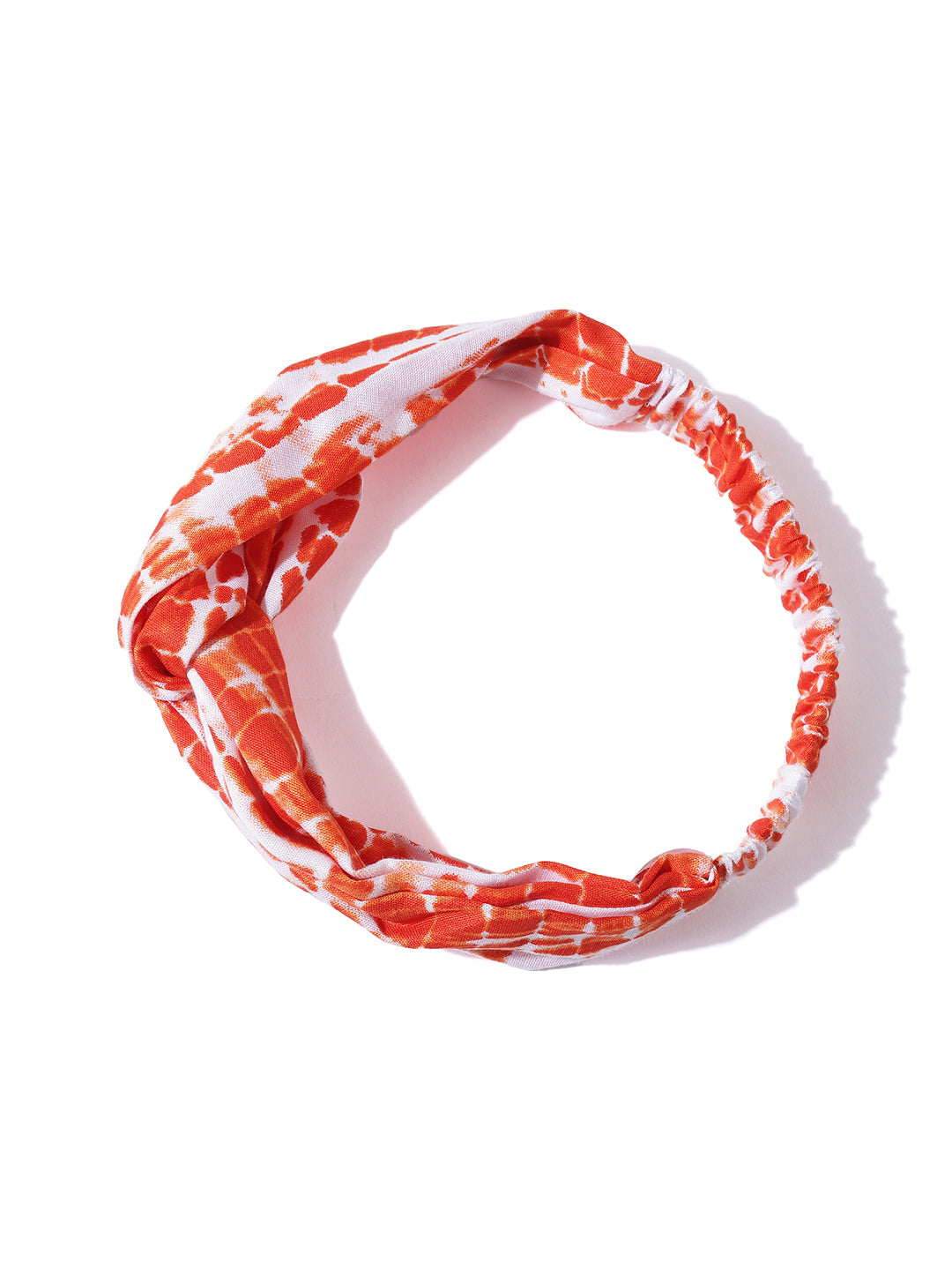 Blueberry orange colour printed hair band
