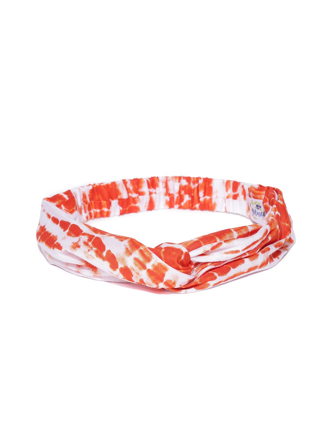 Blueberry orange colour printed hair band