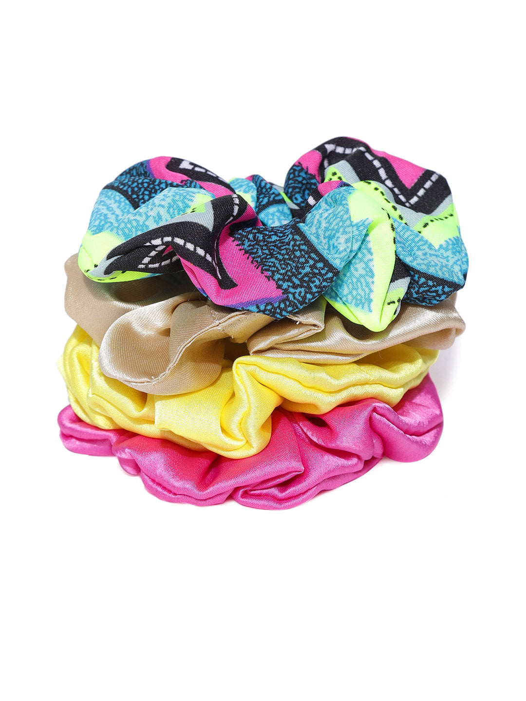 Blueberry set of 4 multi color ponytail holder