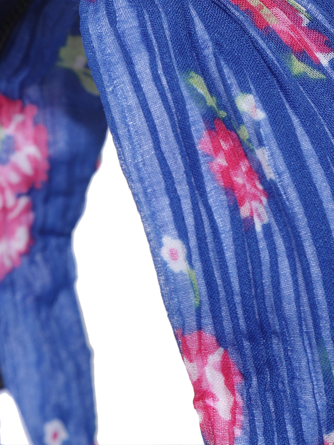 Blueberry floral printed blue color hair band