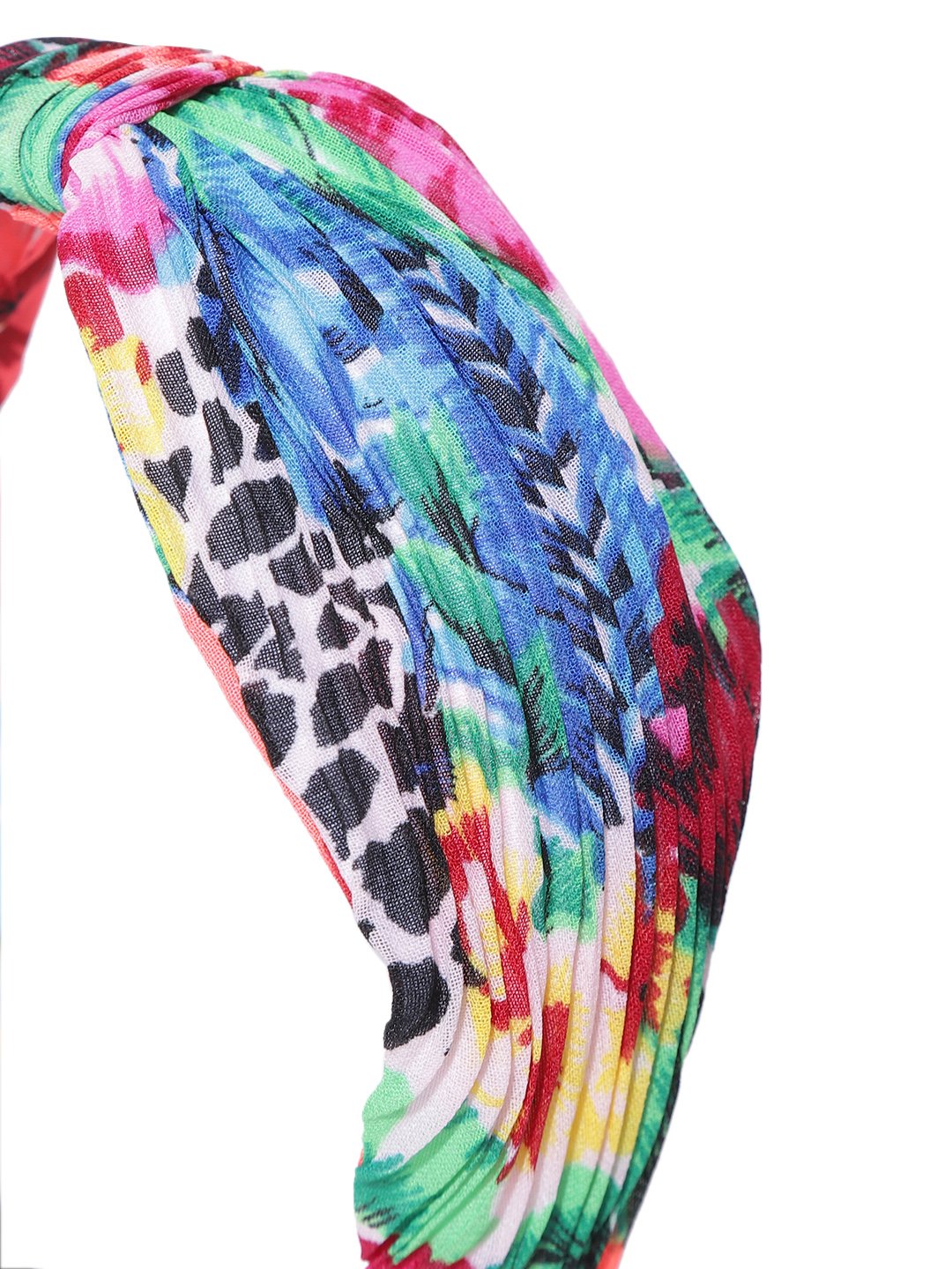 Blueberry multi color floral printed hair band
