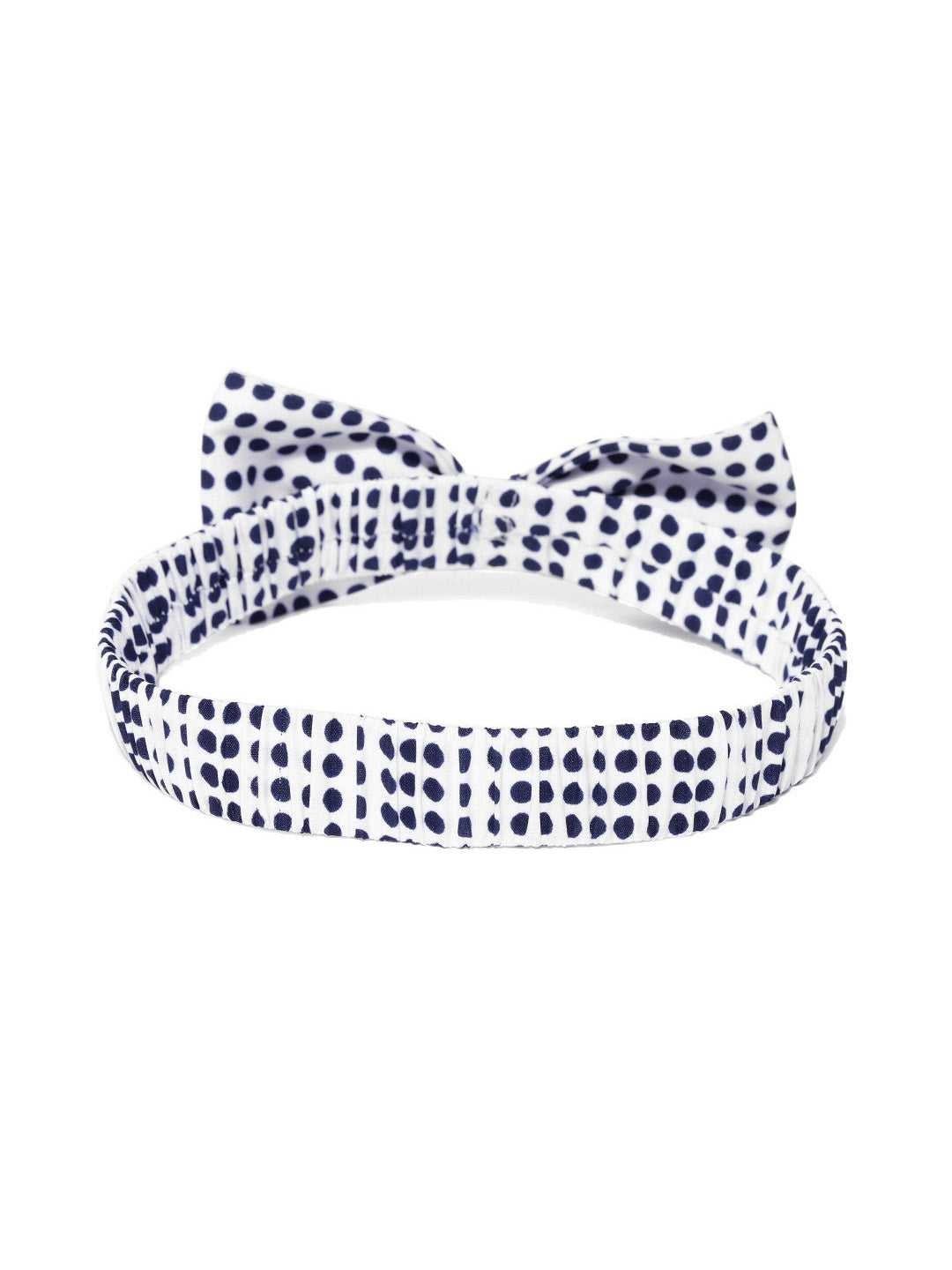 Blueberry black doted bow detailing hair band