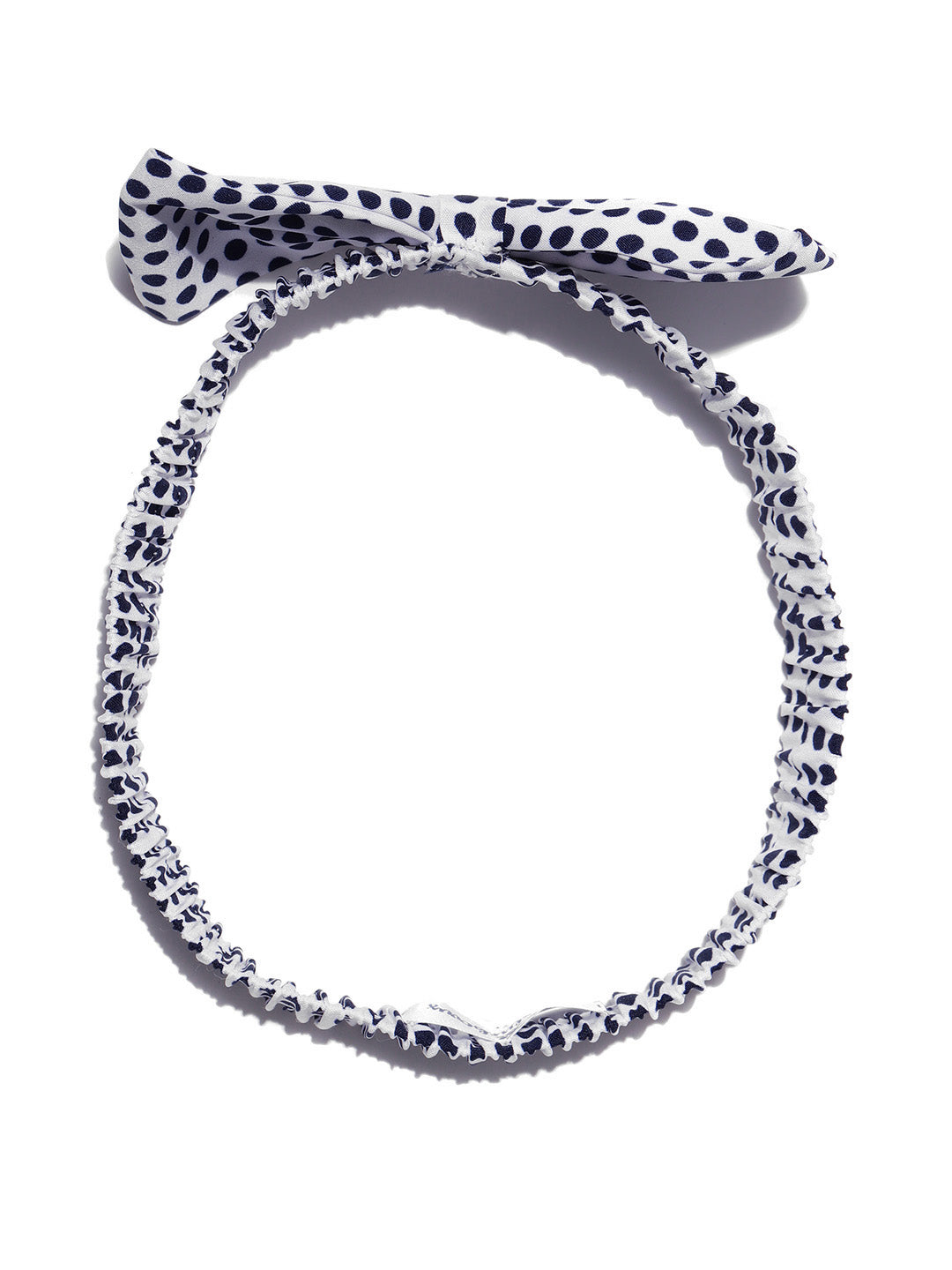 Blueberry black doted bow detailing hair band