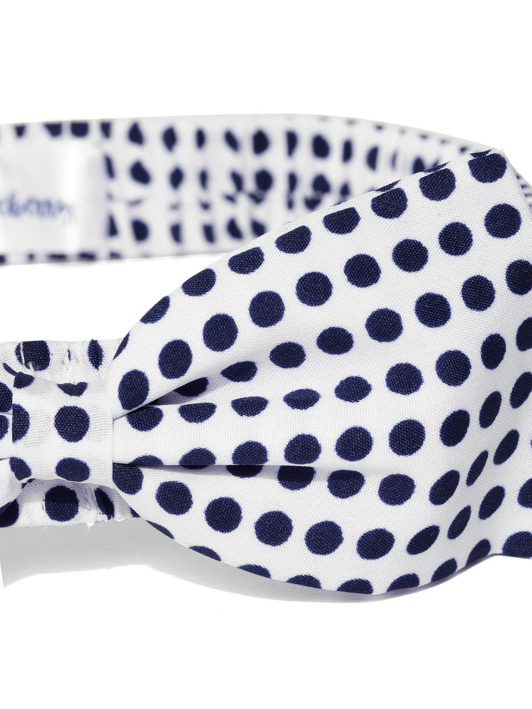 Blueberry black doted bow detailing hair band