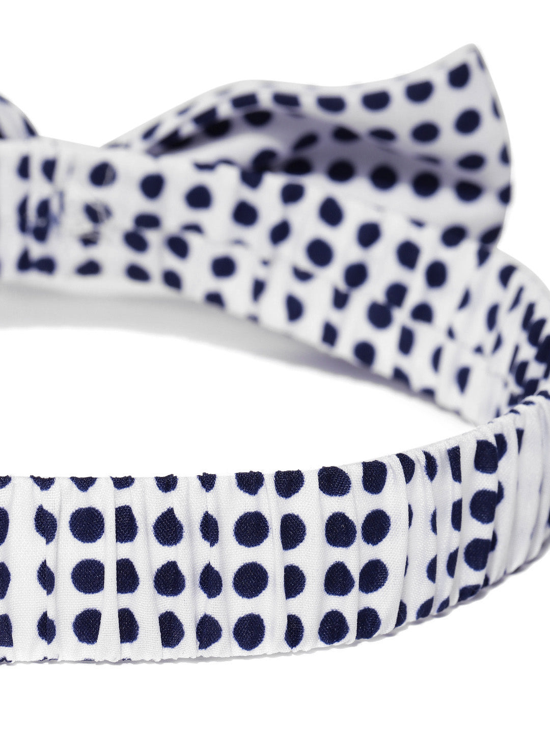Blueberry black doted bow detailing hair band