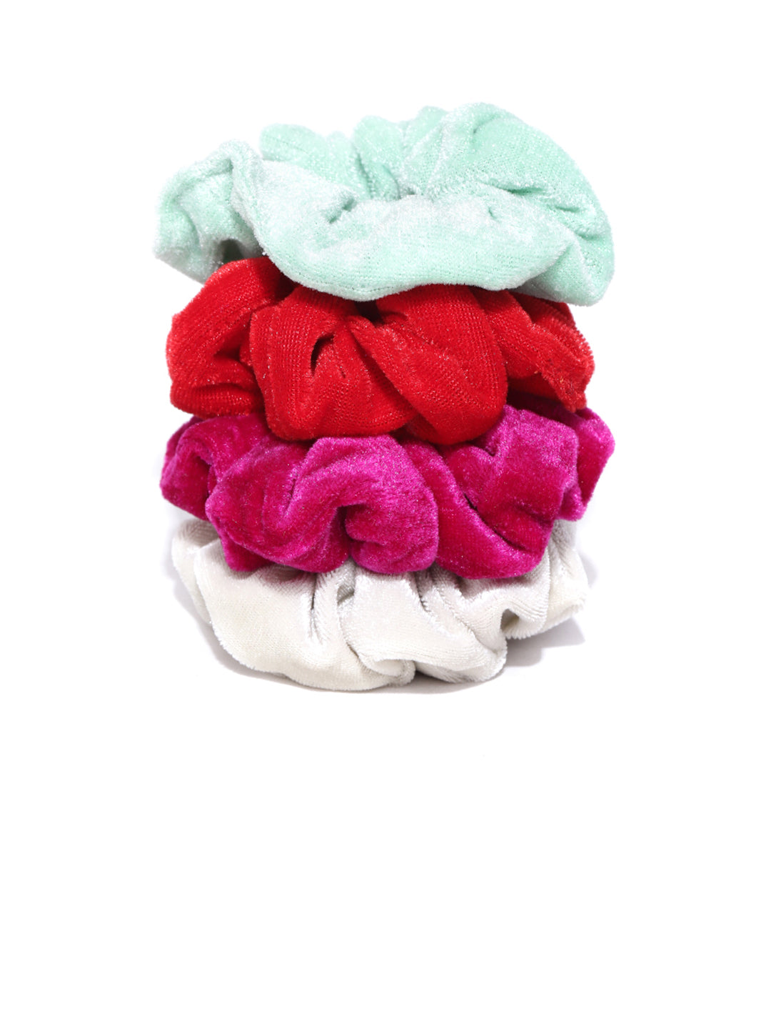 Blueberry set of 4 multi colour ponytail holder