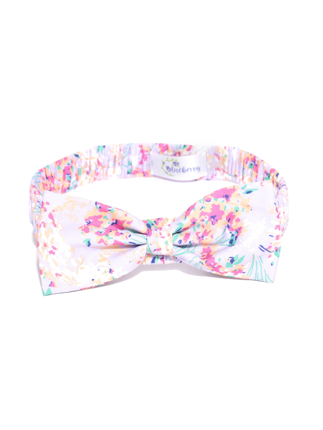 Blueberry multi colour floral print hair band