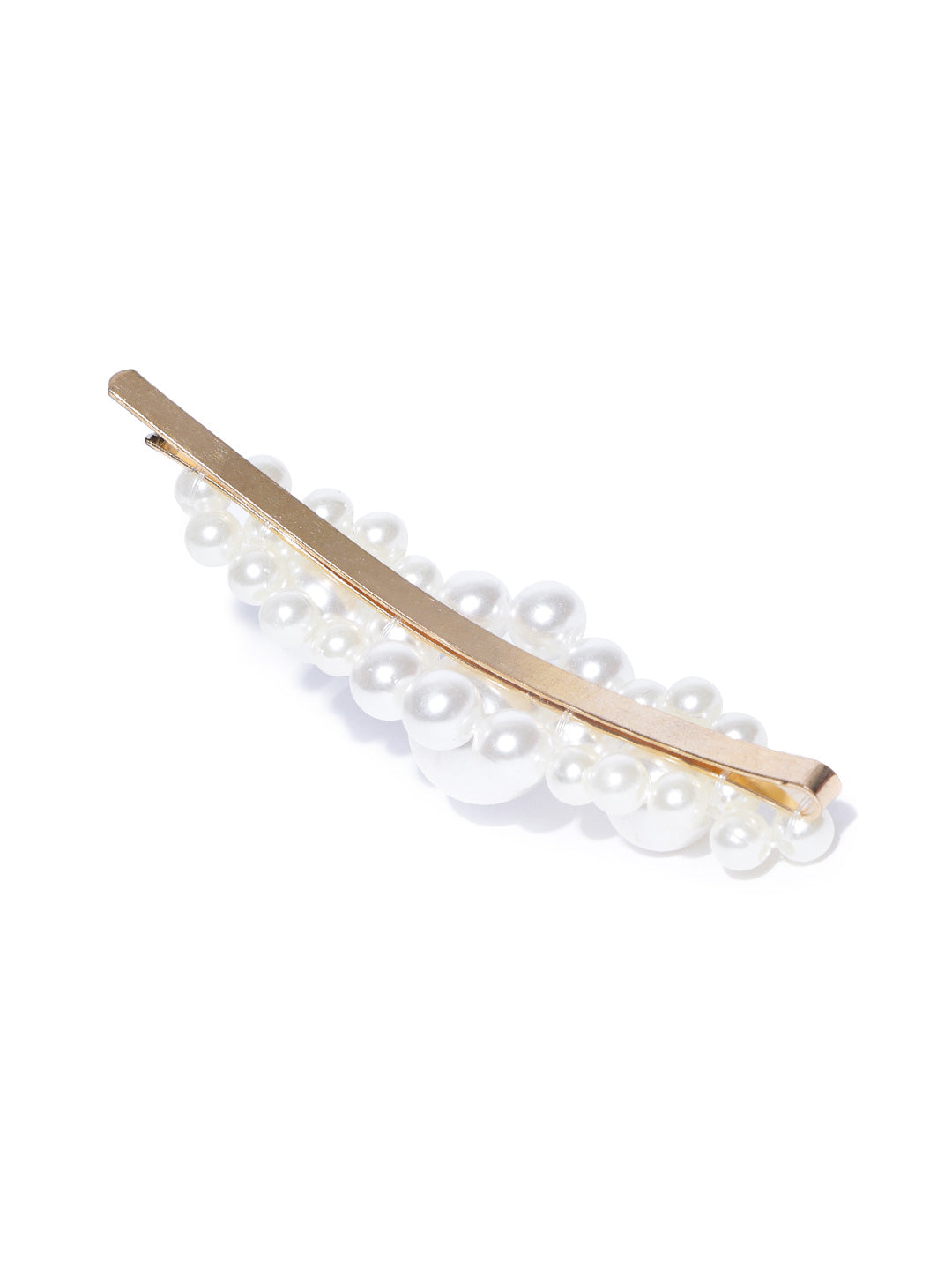 Blueberry offwhite pearl detailing hair pin