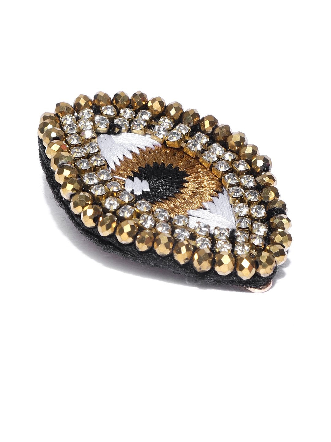 Blueberry embellished Eye hair clip