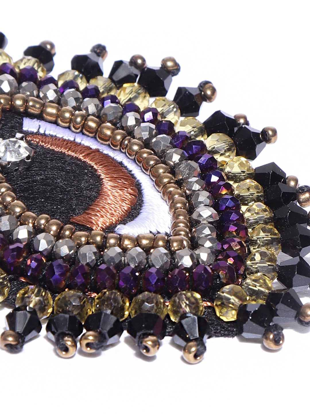 Blueberry embellished Eye hair clip
