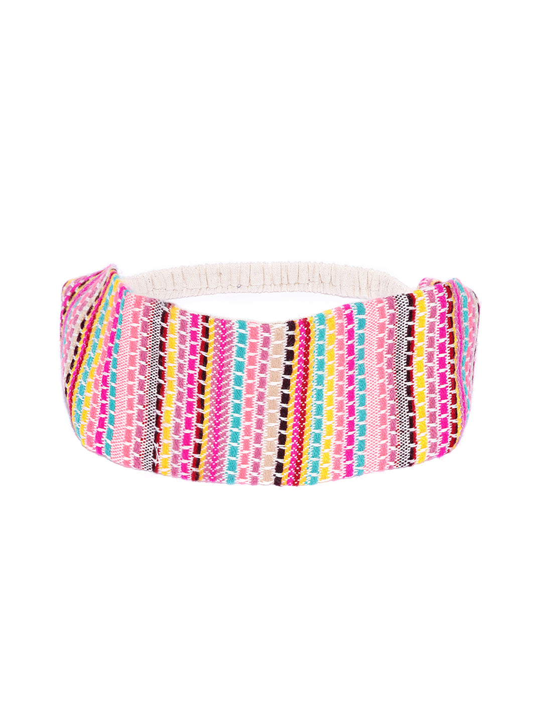 Blueberry multi colour woven design hairband
