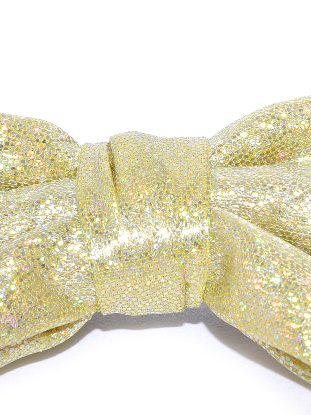 Blueberry gold iridescent glitter hair bow clip