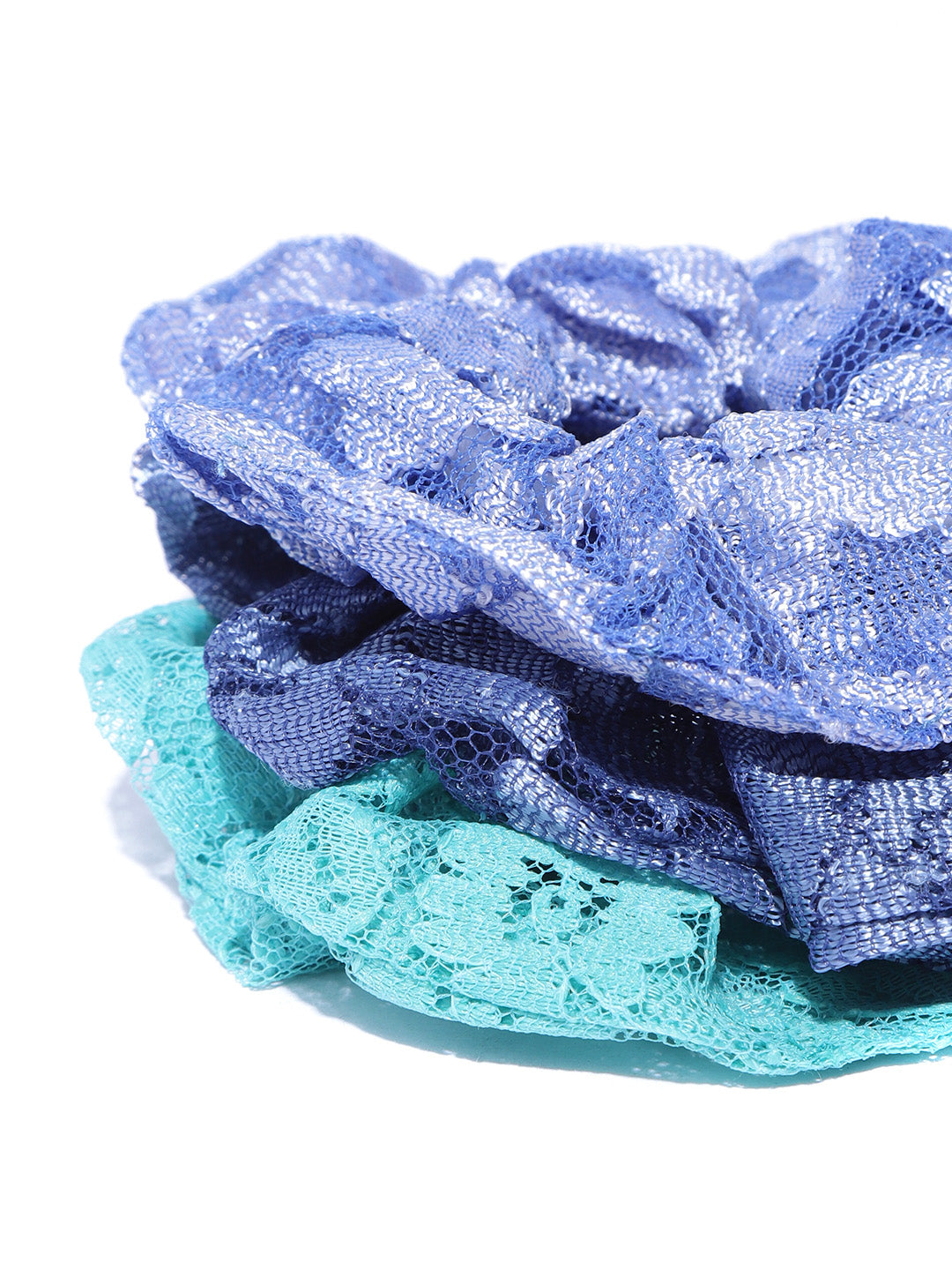 Blueberry set of 3 multi scrunchie