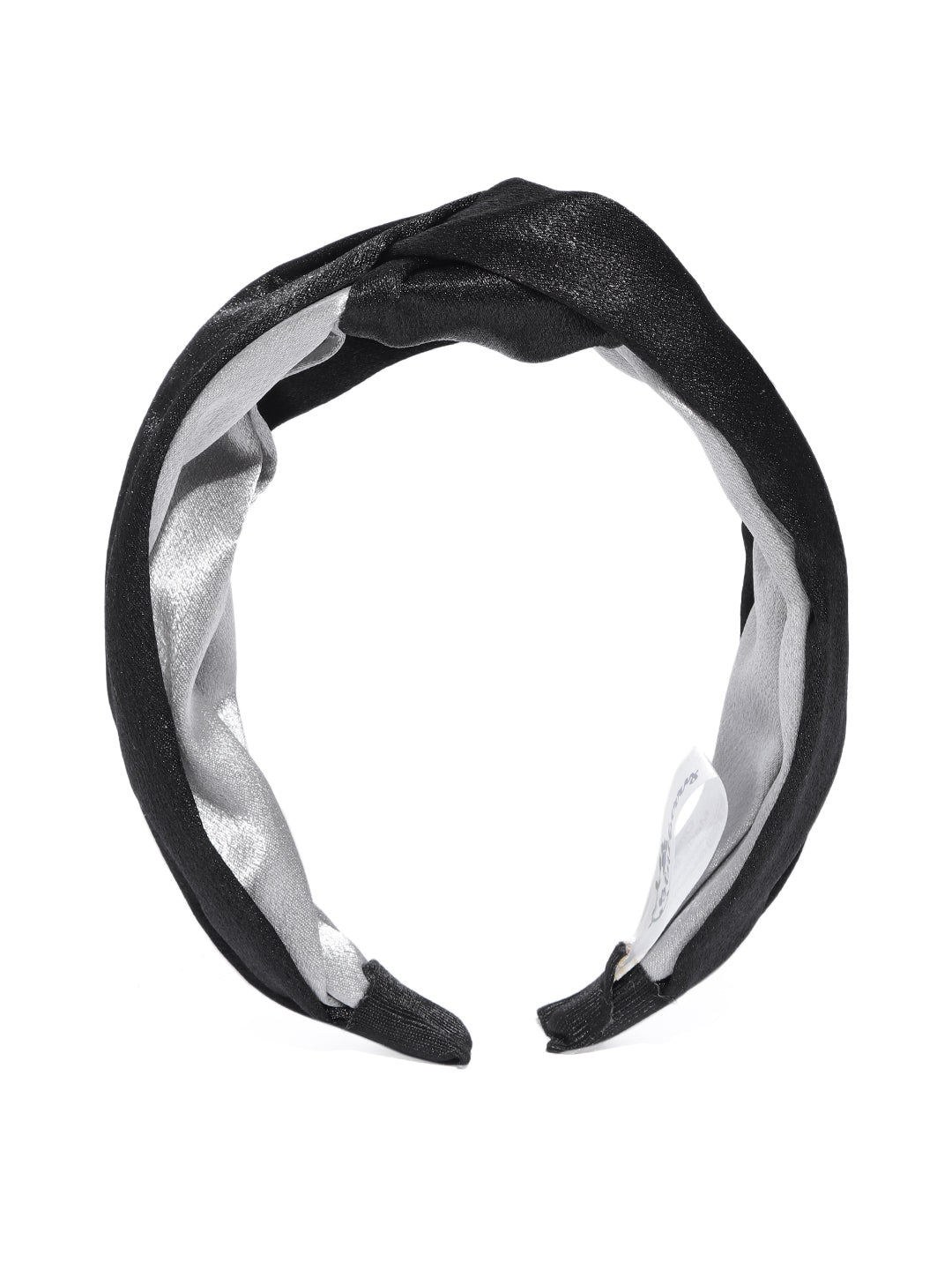 Blueberry black & white double tone colour knot hairband
