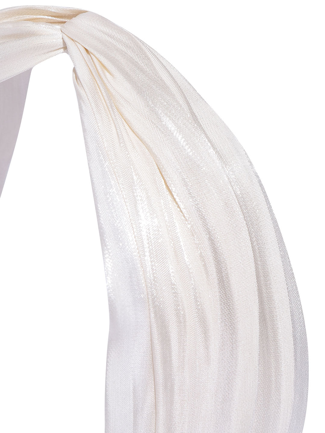 Blueberry cream pleated knot hairband