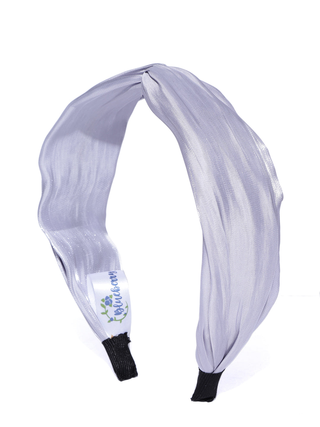 Blueberry Lavender pleated knot hairband