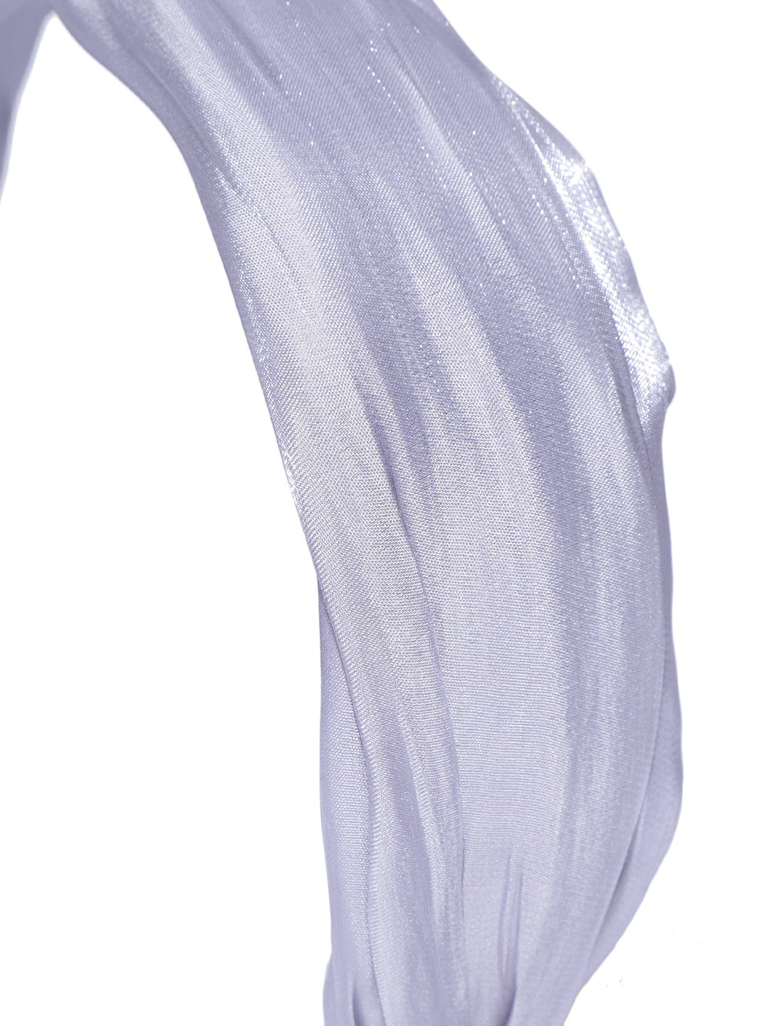 Blueberry Lavender pleated knot hairband