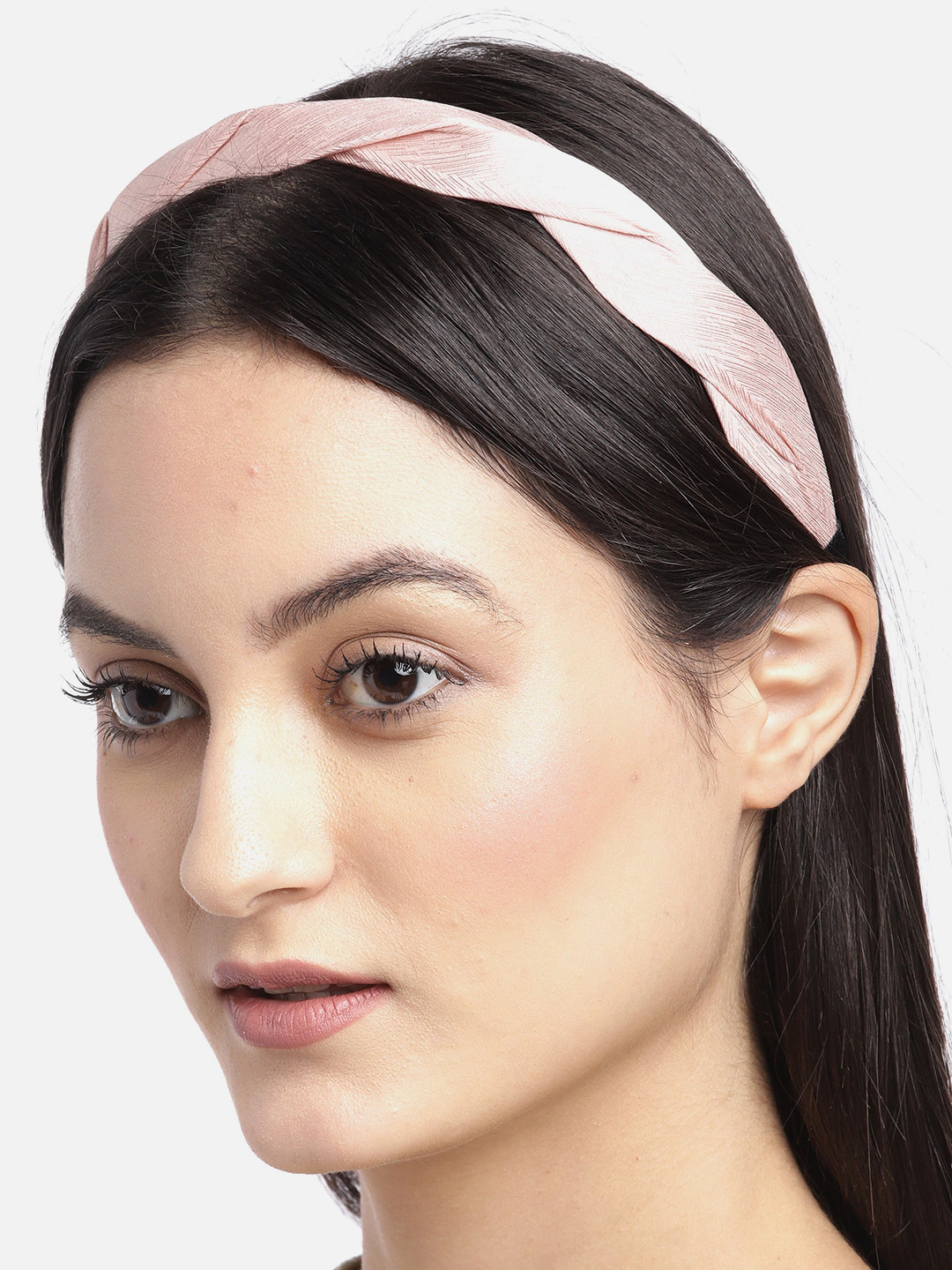 Blueberry peach pleated hairband