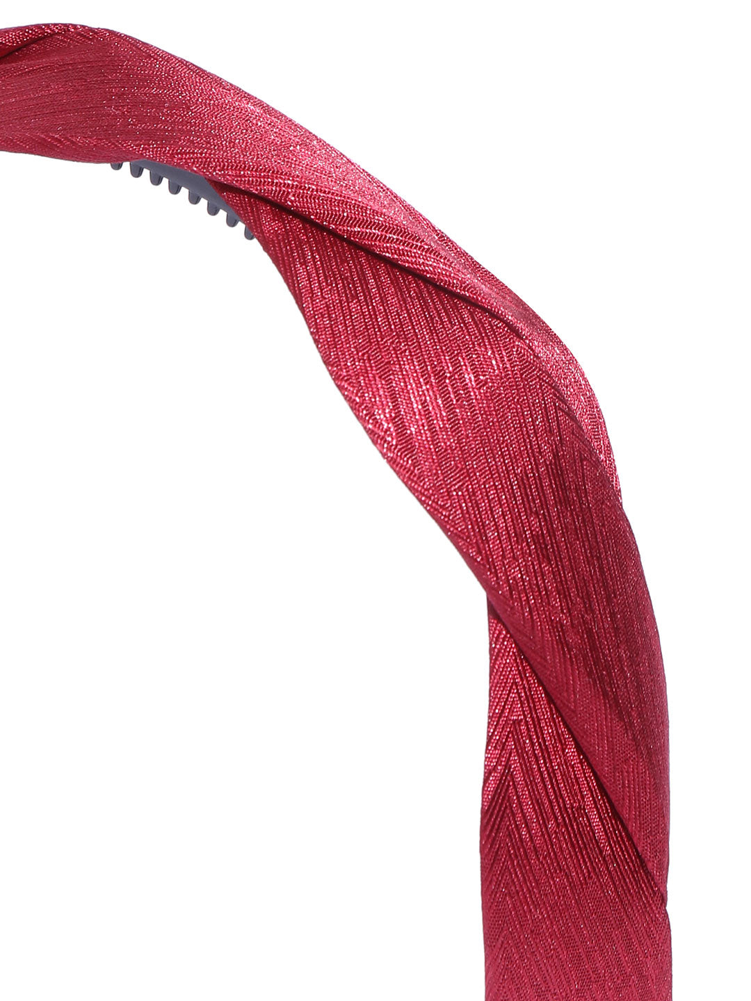 Blueberry maroon pleated hairband