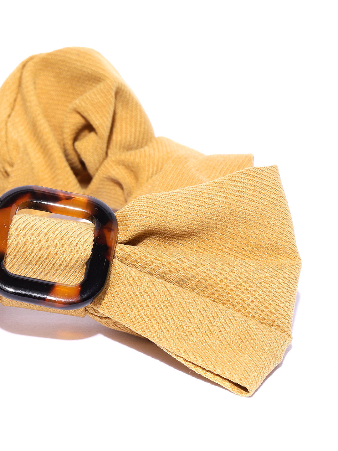 Blueberry Mustard bow scrunchies