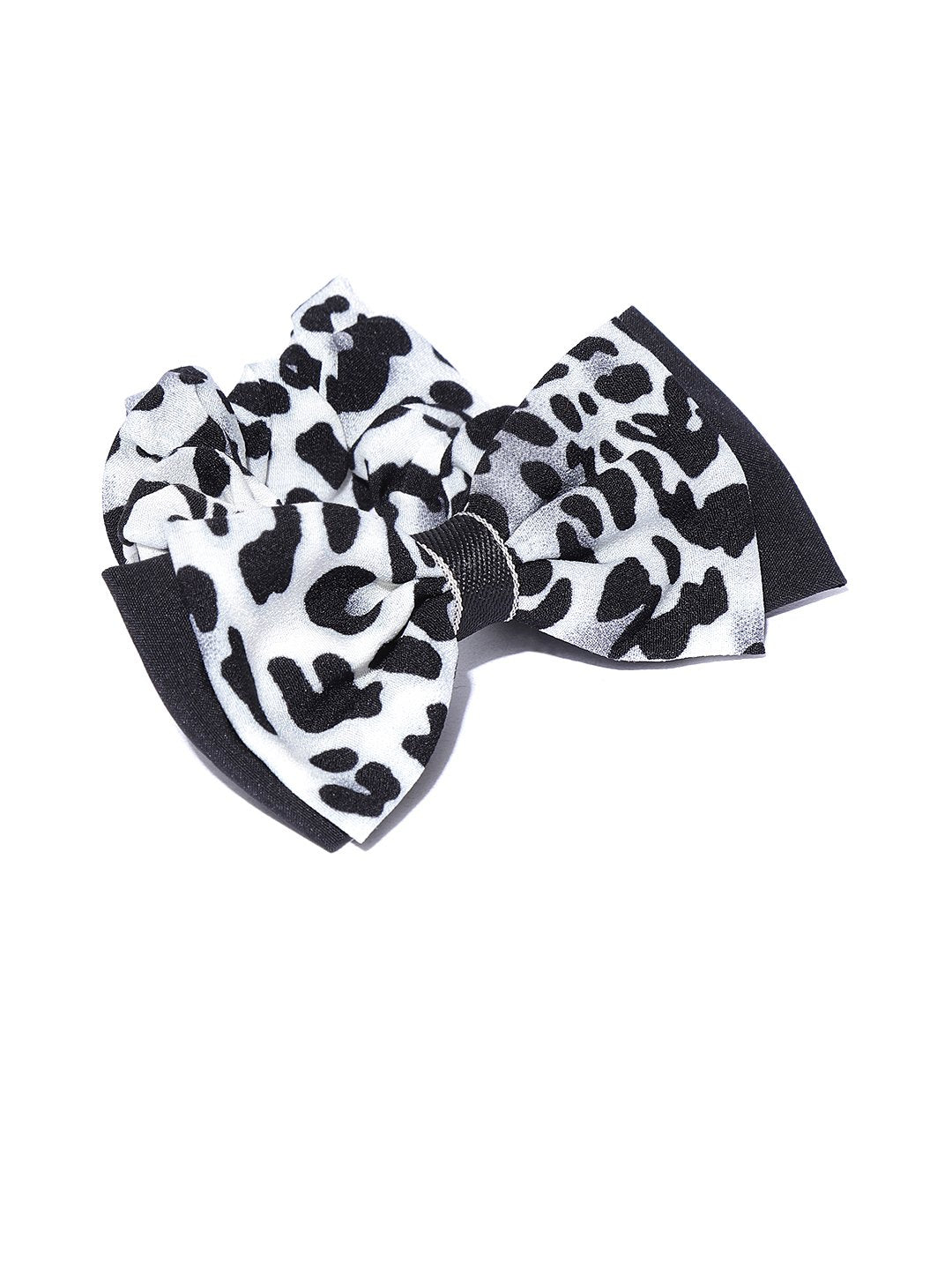 Blueberry animal printed bow scrunchie