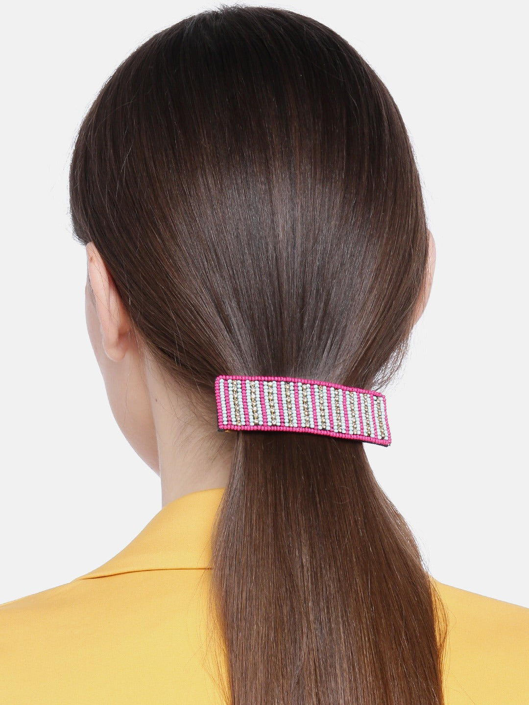 Blueberry multi hand beaded embellished hairclip