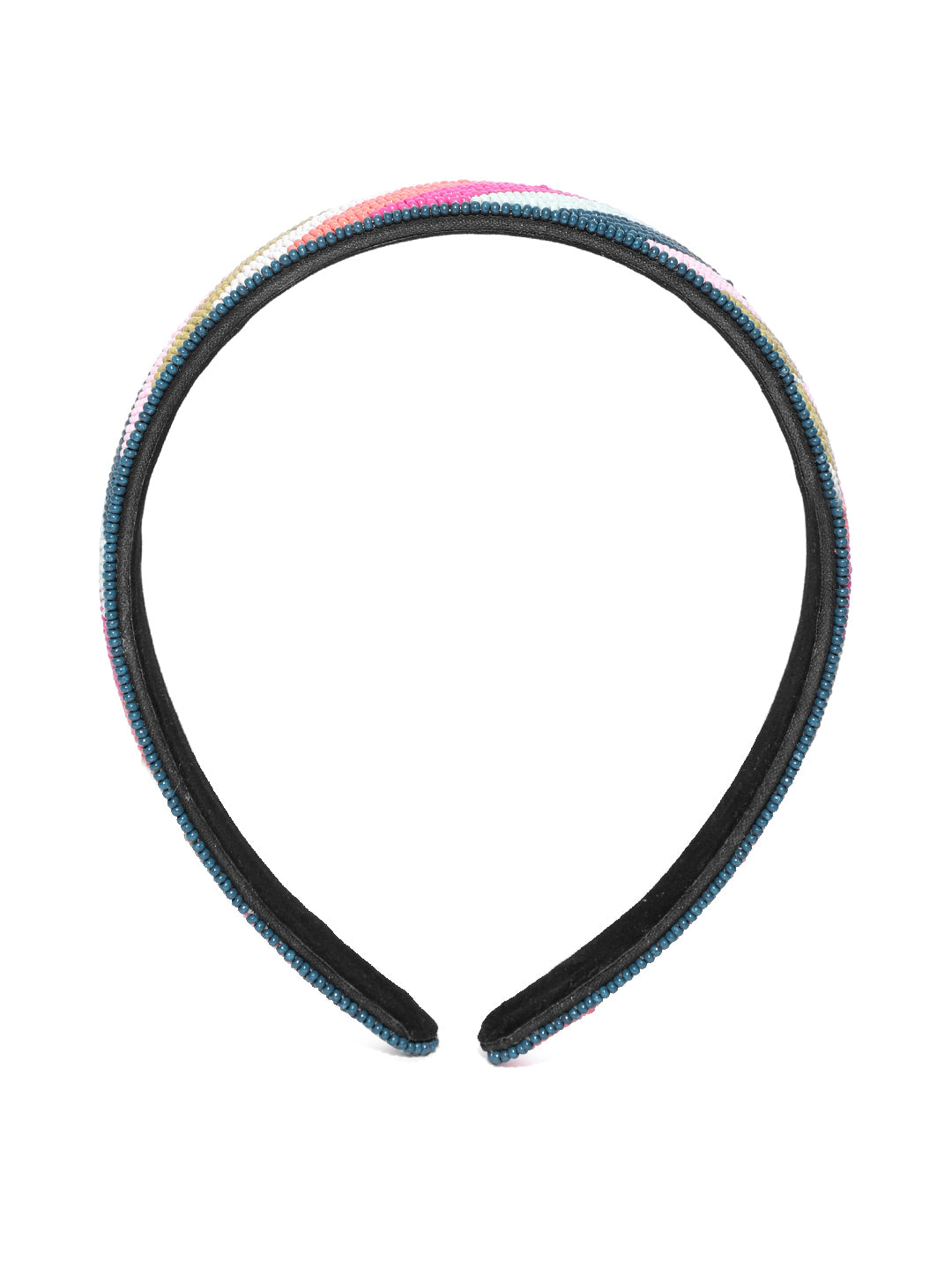 Blueberry multi beads embellished hairband