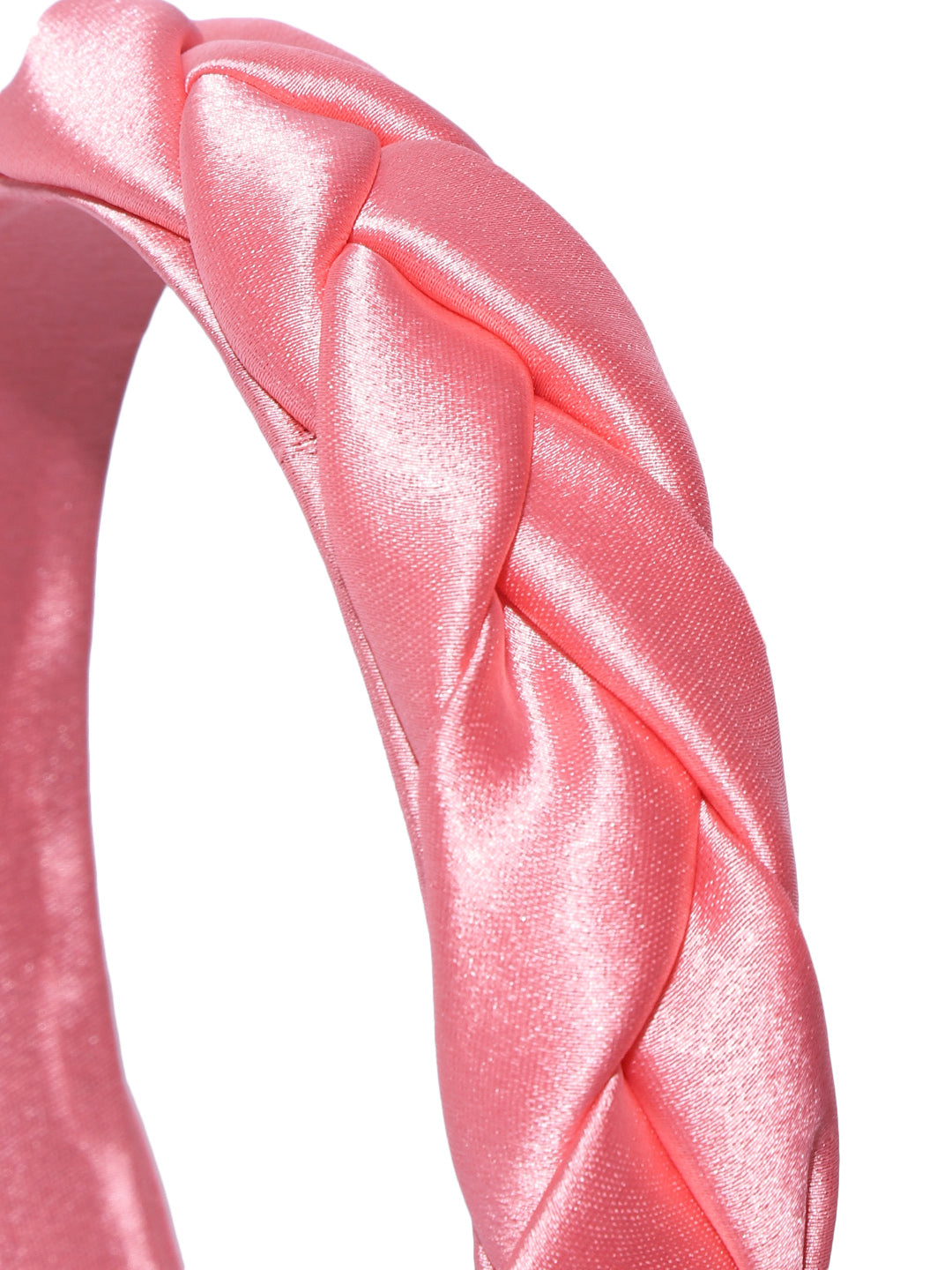 Blueberry coral colour cross knot detailings satin hairband