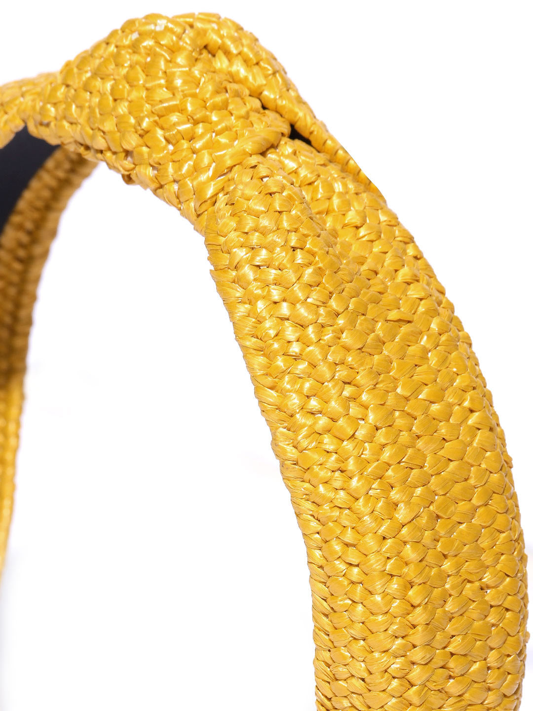 Blueberry yellow jute knot hairband
