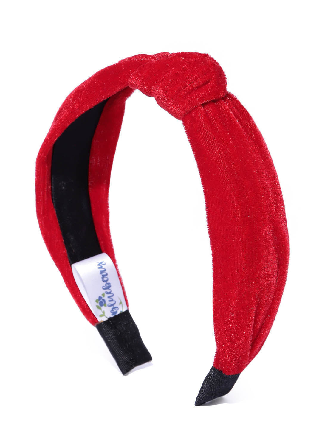 Blueberry red velevt knot hair band