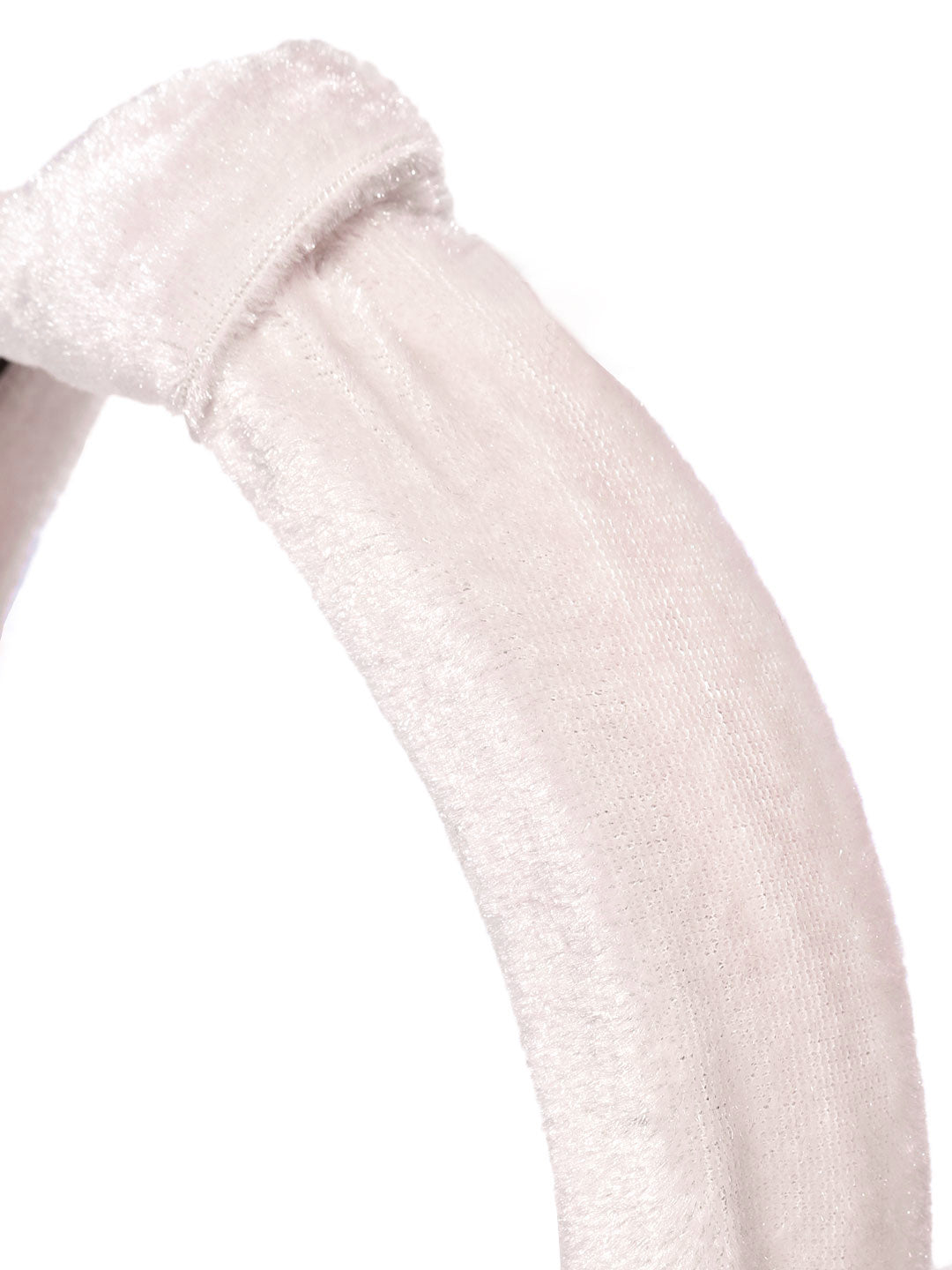 Blueberry Beige velvet knot hair band