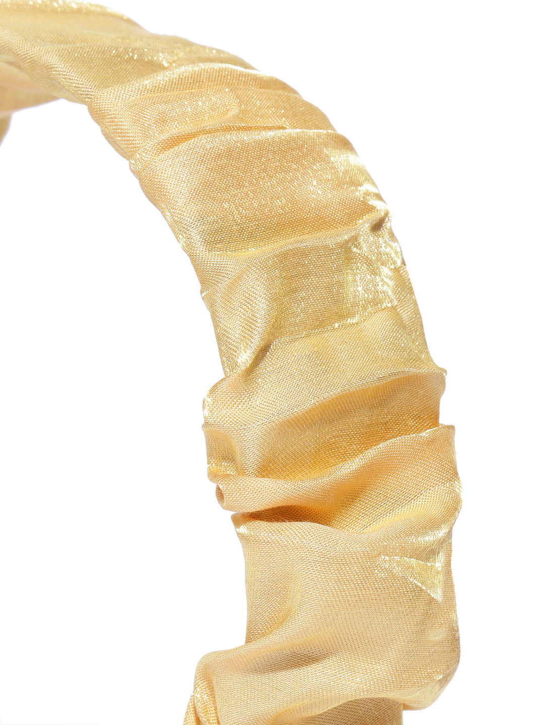 Blueberry Mustard pleated hair band