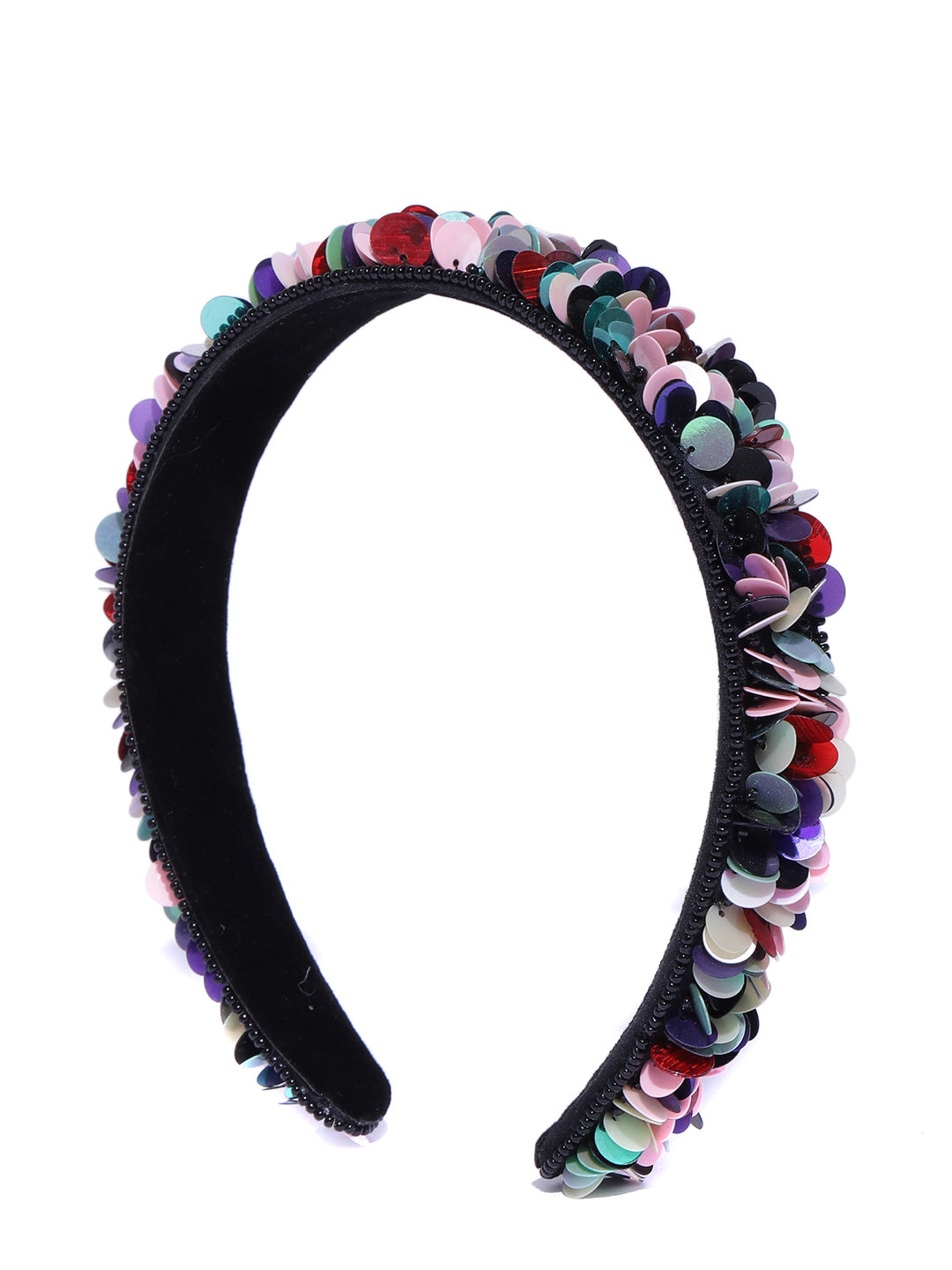 Blueberry multi sequins embellished hairband