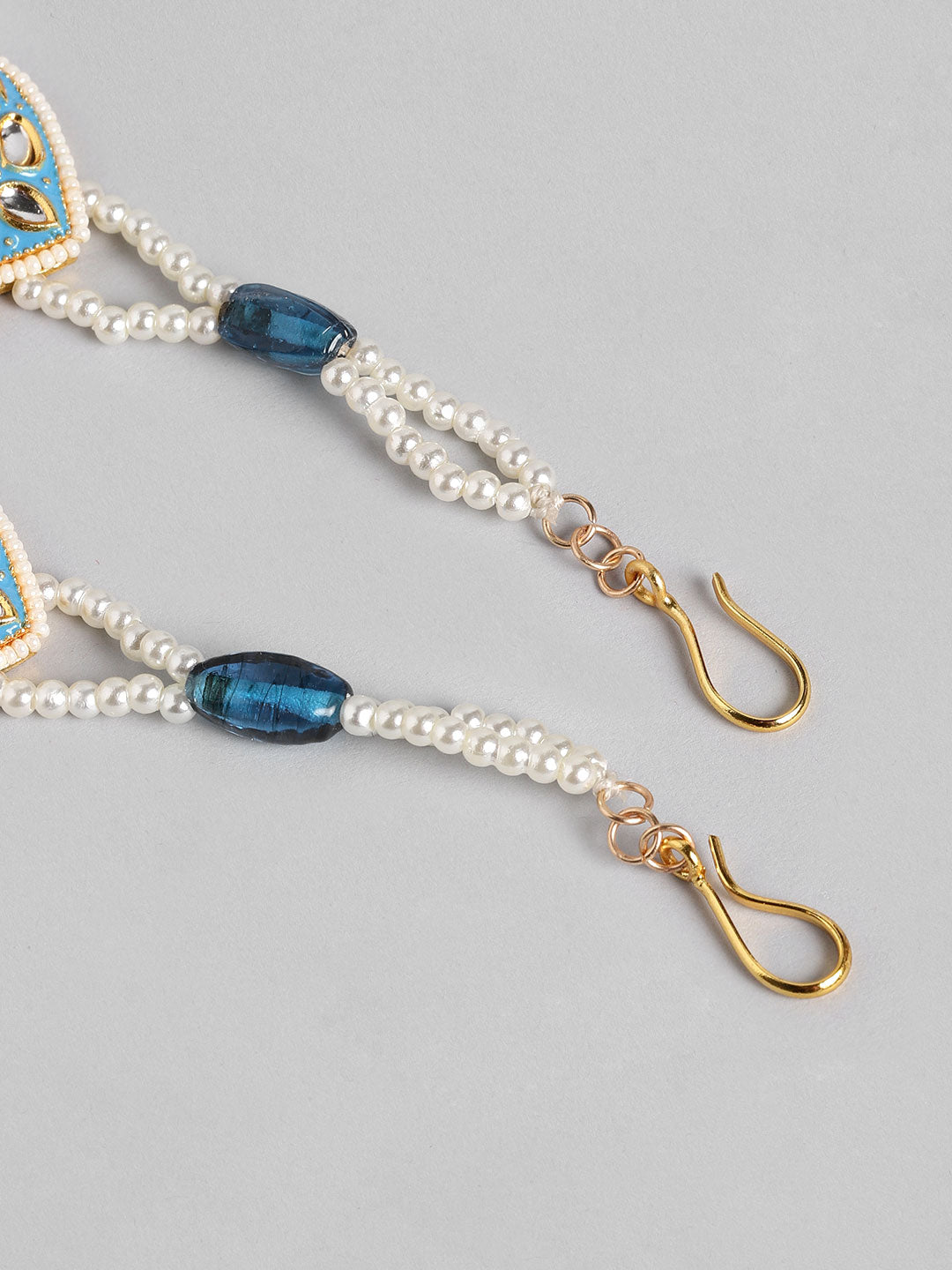 Blueberry Multi pearl and Stone embellished head chain
