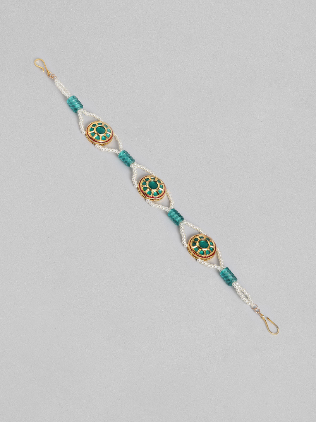 Blueberry Multi pearl and Stone embellished head chain