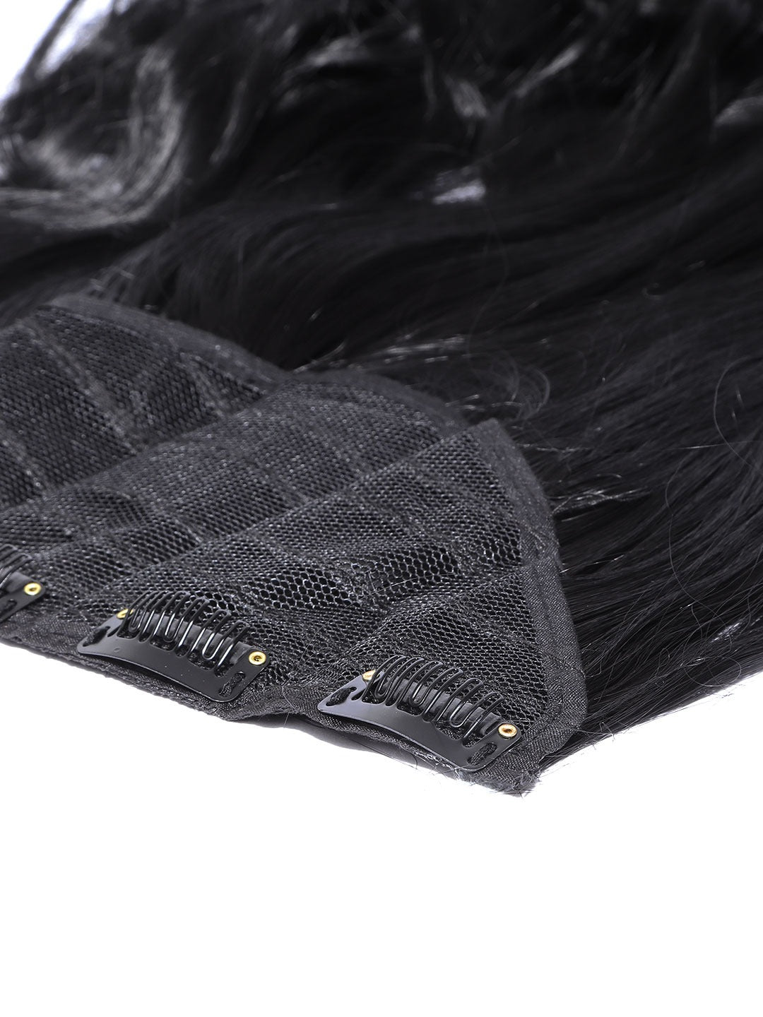 Blueberry Black Curly/Wavy premium Hair Extension with 5 clips