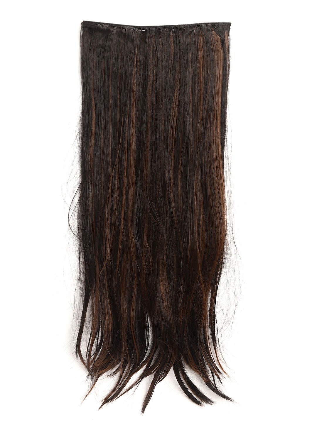 Blueberry brown / golden 5 Clips Straight premium Hair Extension