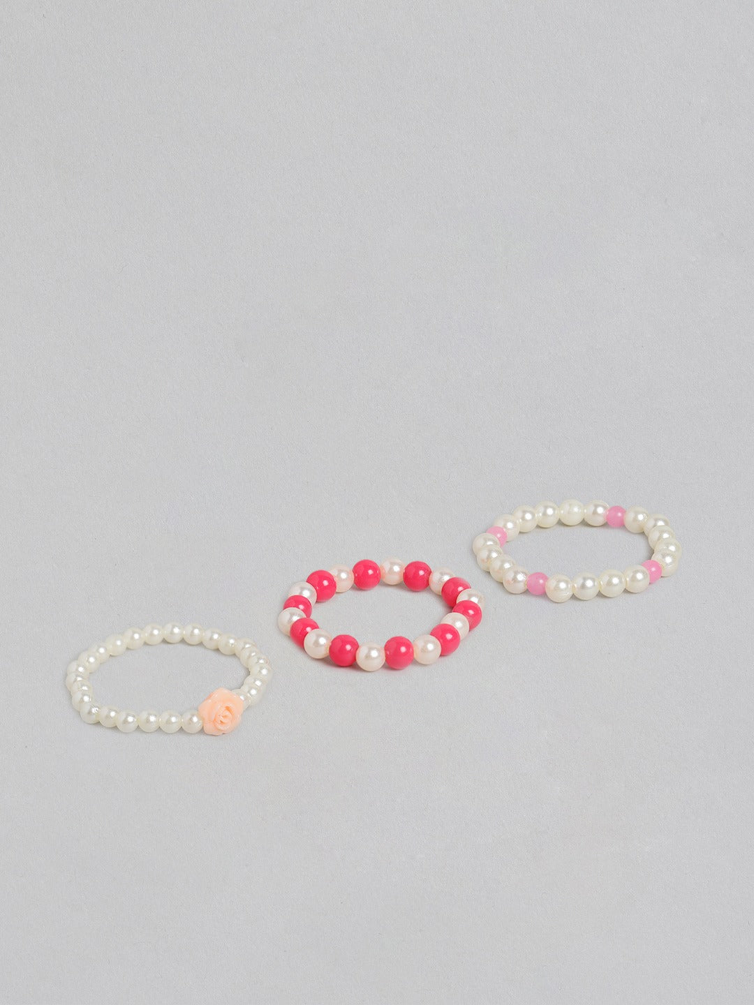 Blueberry KIDS Set of 3 Flower & Peral Bracelets
