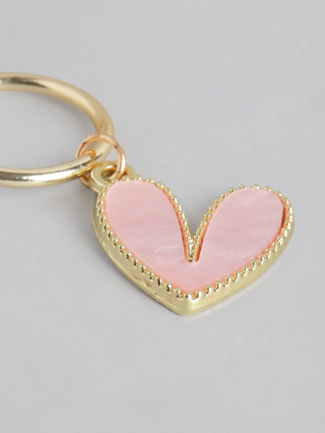Blueberry Kids peach and red heart shape drop earring