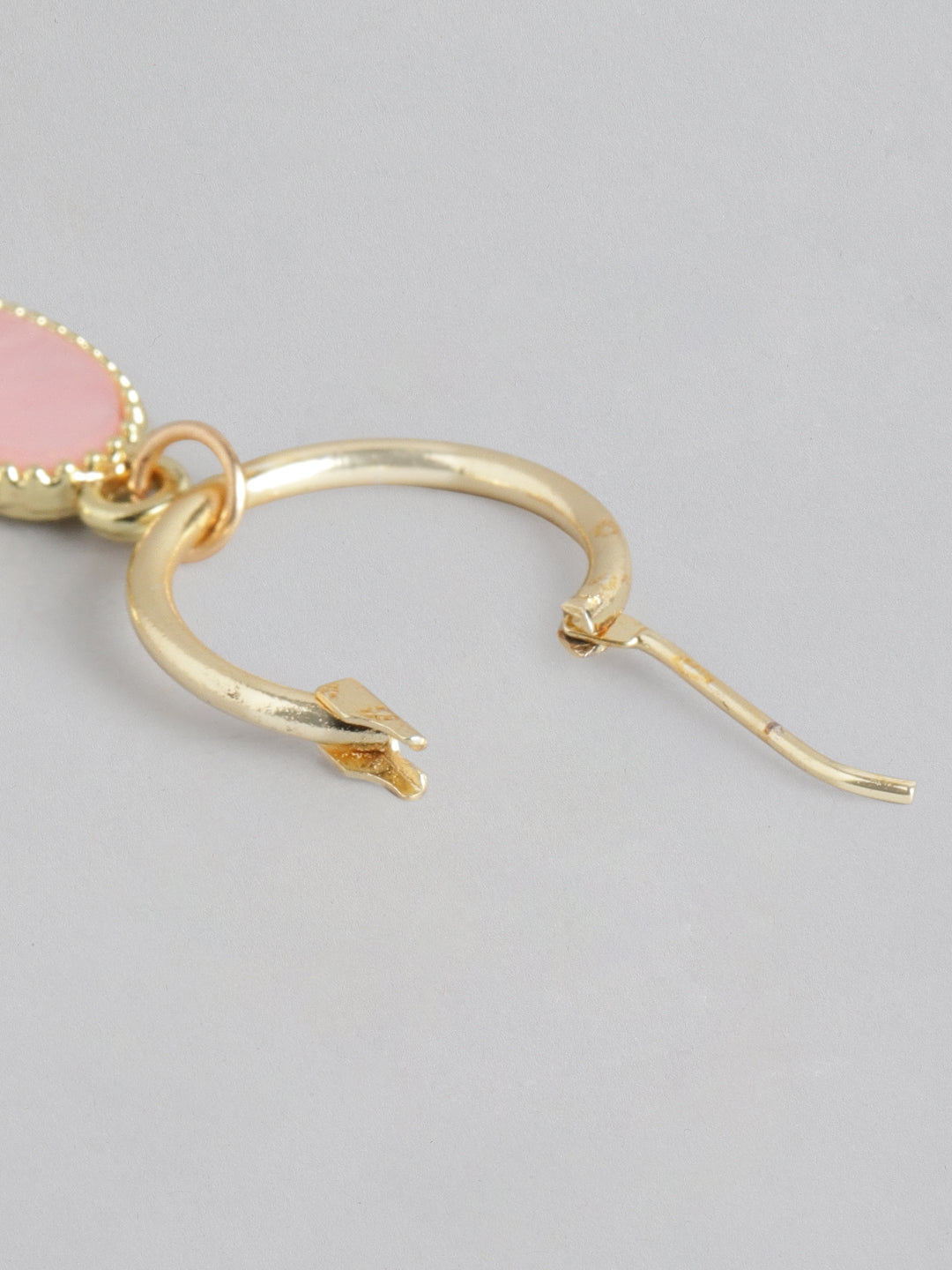 Blueberry Kids peach and red heart shape drop earring