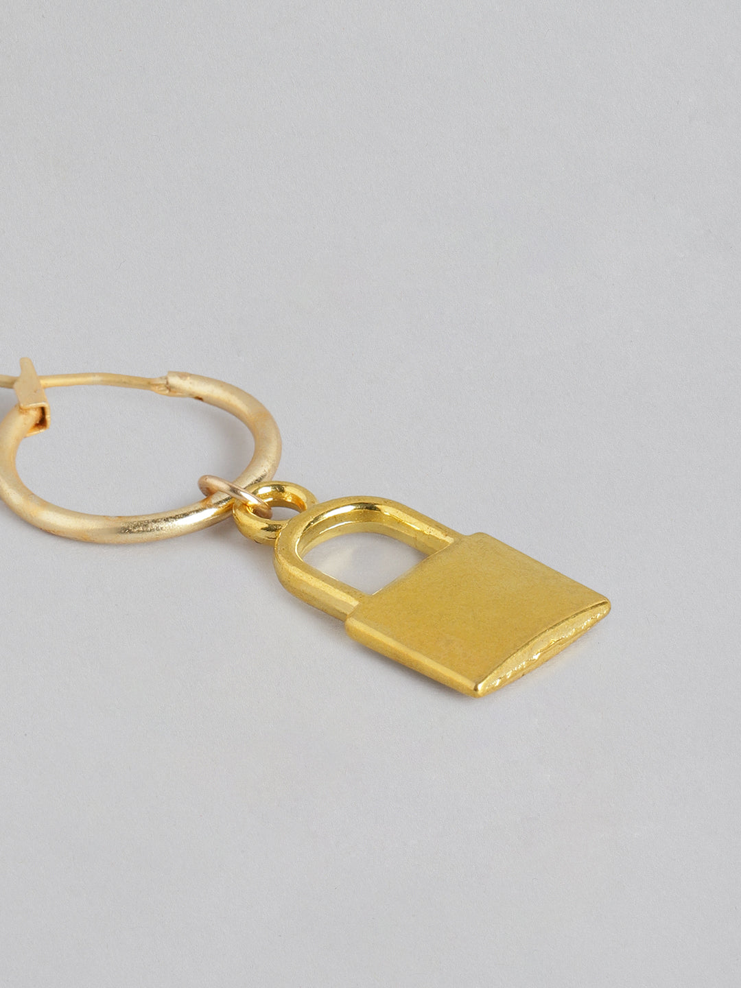 Blueberry Kids gold plated Lock And Key drop earring