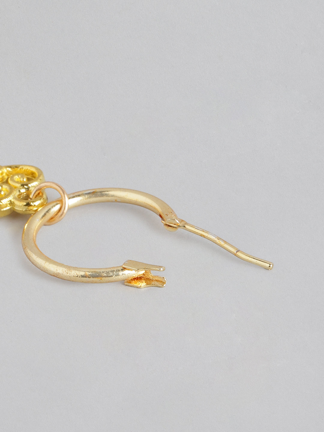 Blueberry Kids gold plated Lock And Key drop earring