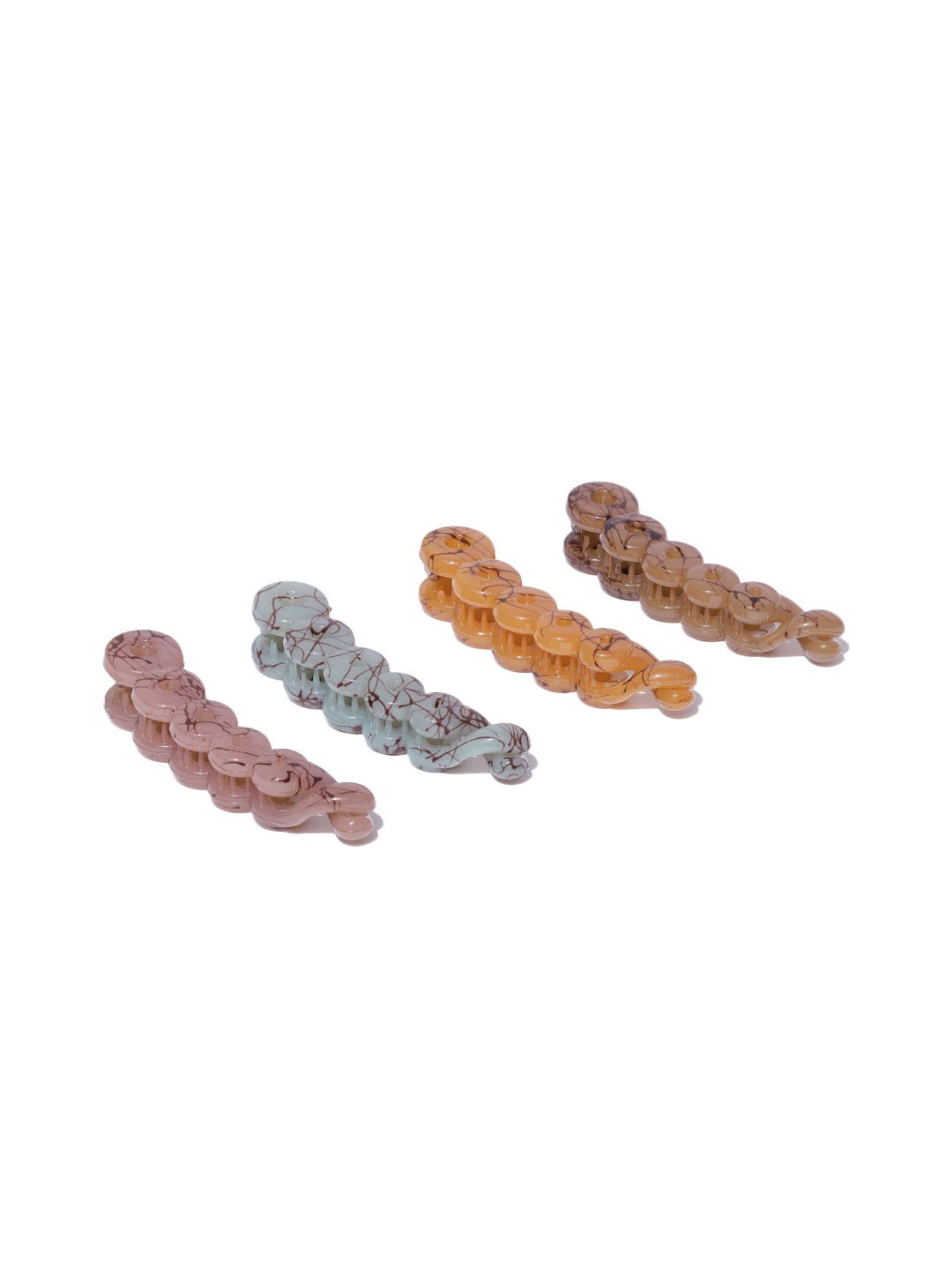Blueberry KIDS set of 4 resin banana hair clips